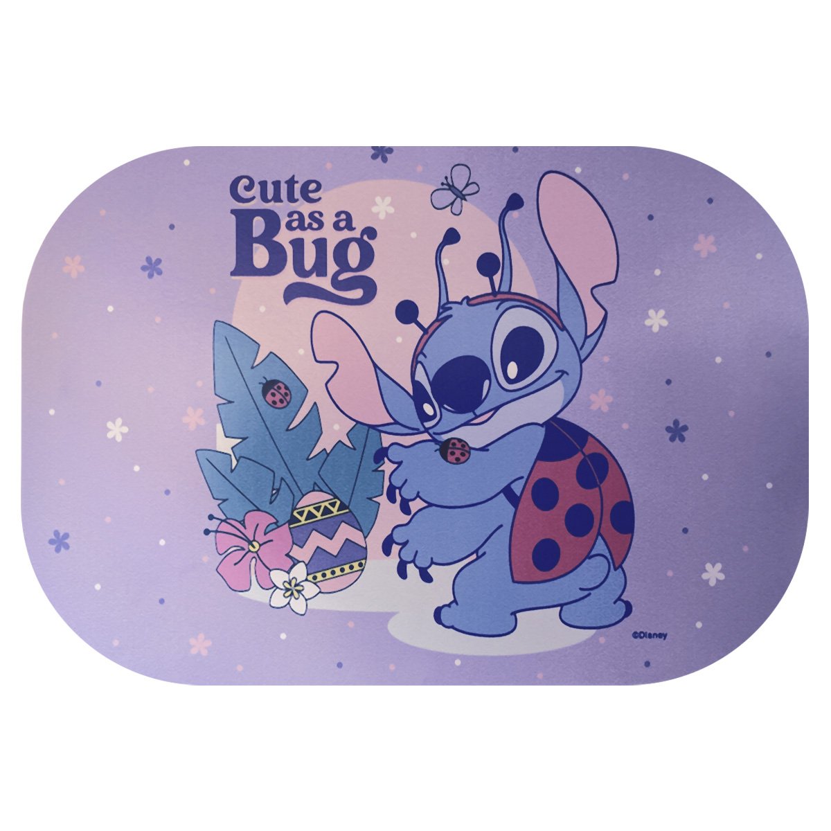 Mantel Baby con Diseño Disney Stich Flowers