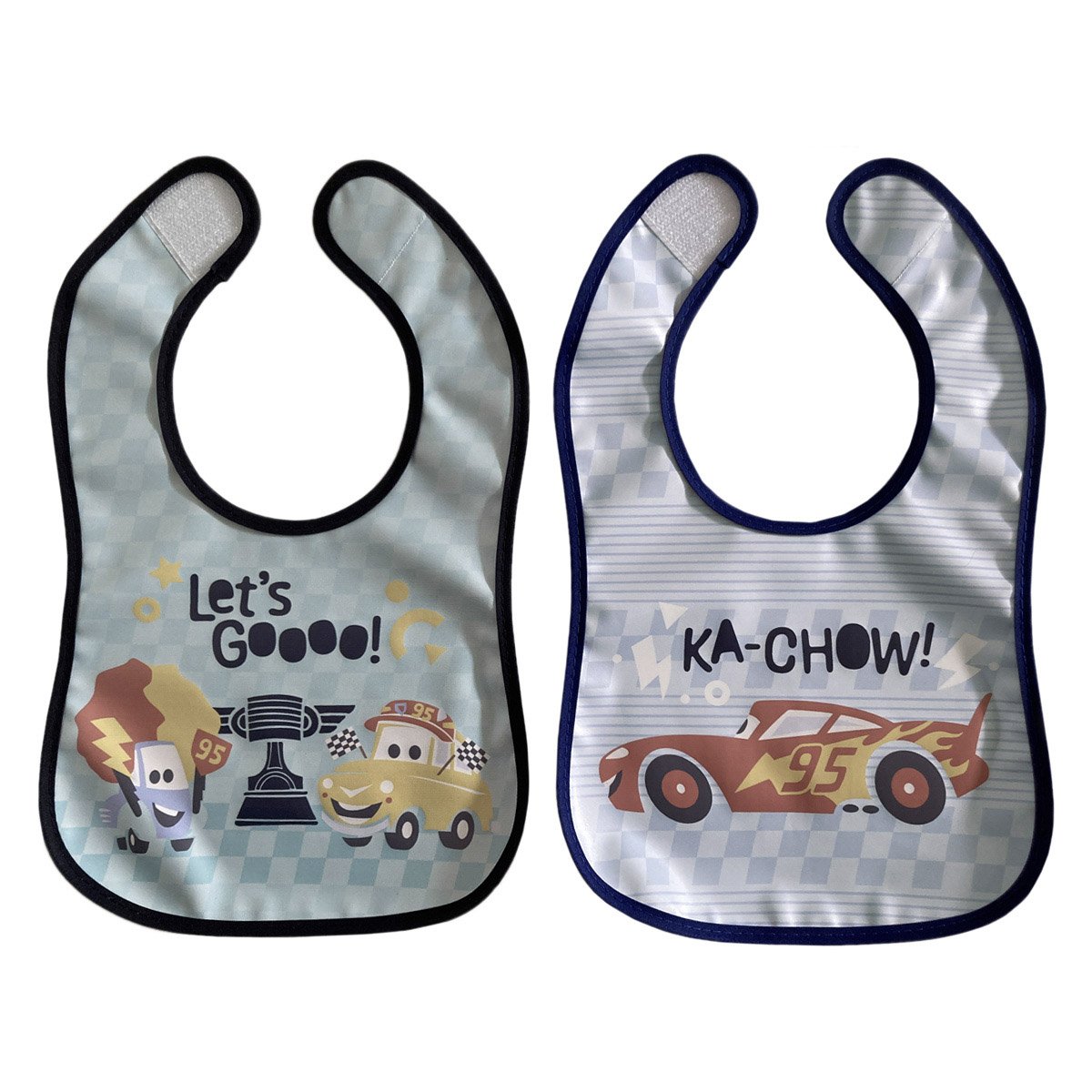 2 Pack Baberos con Diseño Disney Pixar Cars Little Driver 0-6 Meses