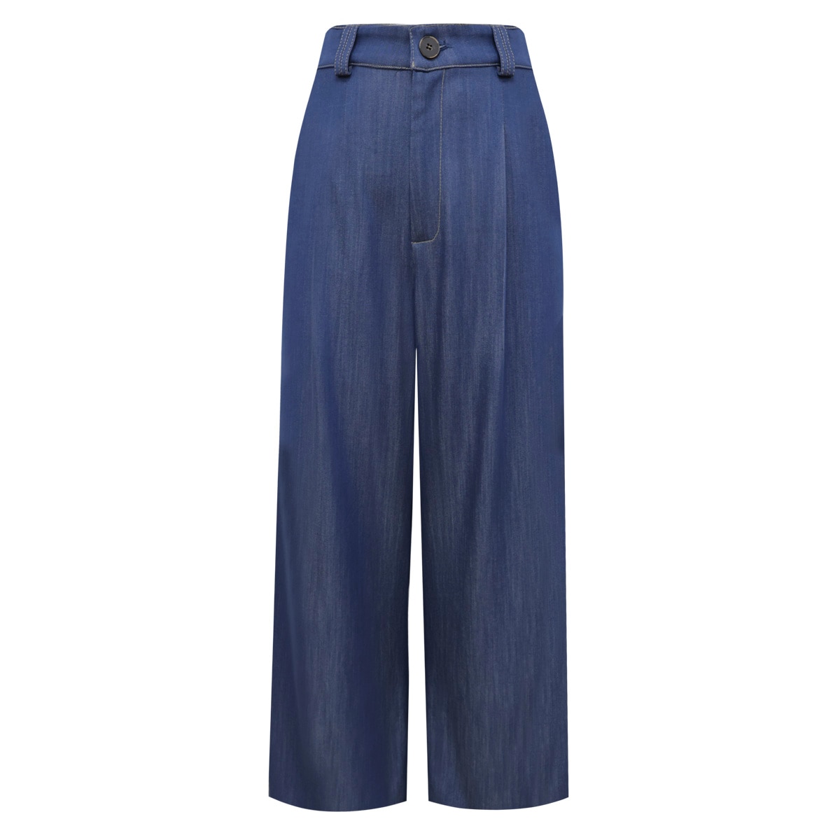 Pantalón 'wide Leg' de Mezclilla Suave y Ligera para Mujer Elle