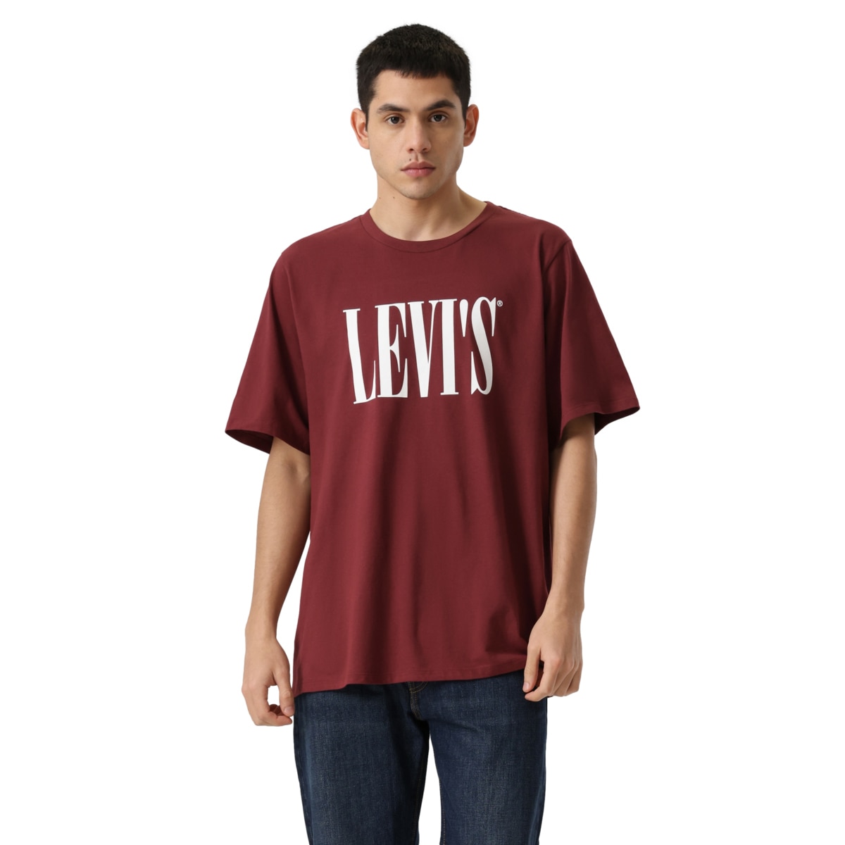 Playera con Grafico Levi's Rojo Manga Corta para Hombre Plus