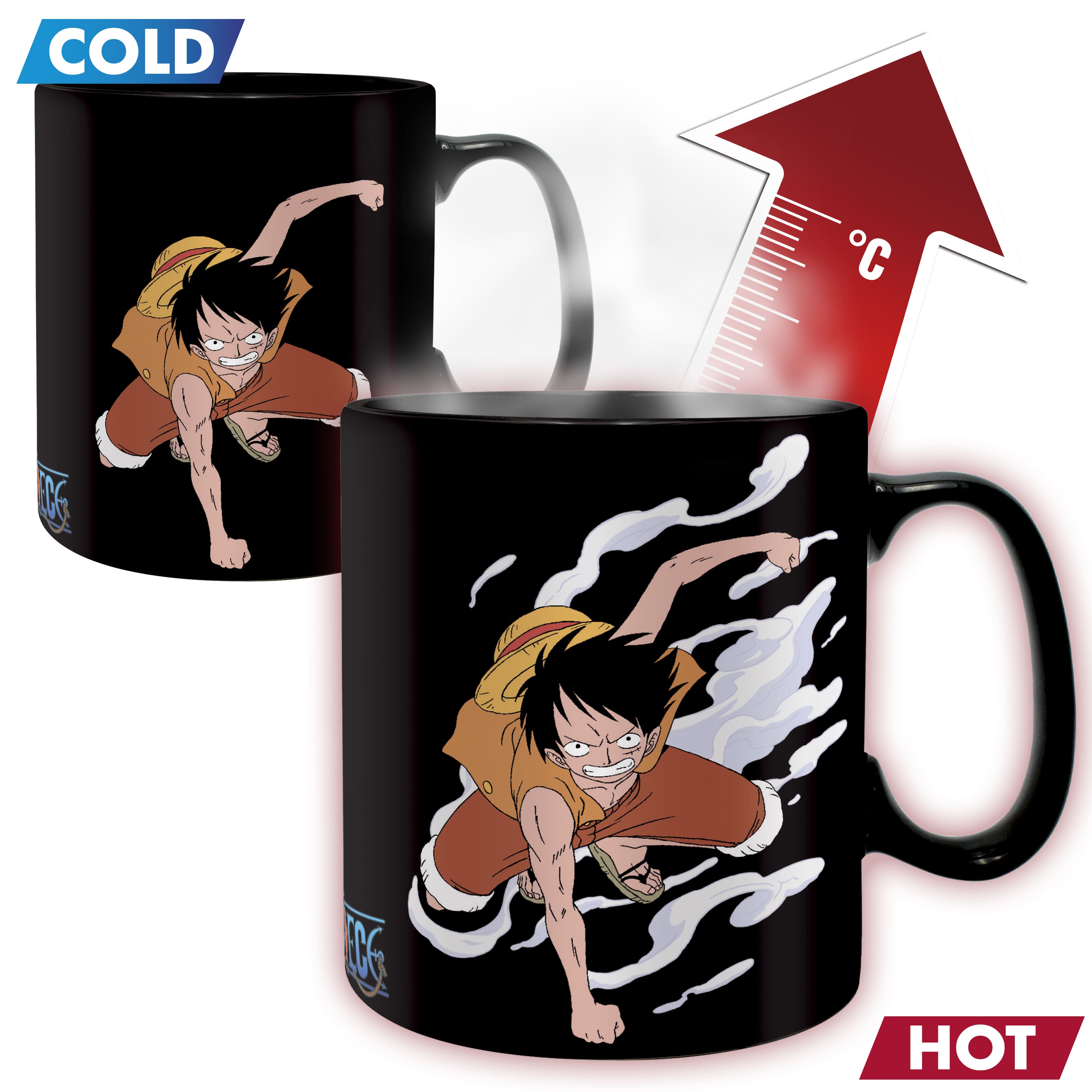 One Piece Taza Térmica 460Ml Luffy & Ace Abystyle