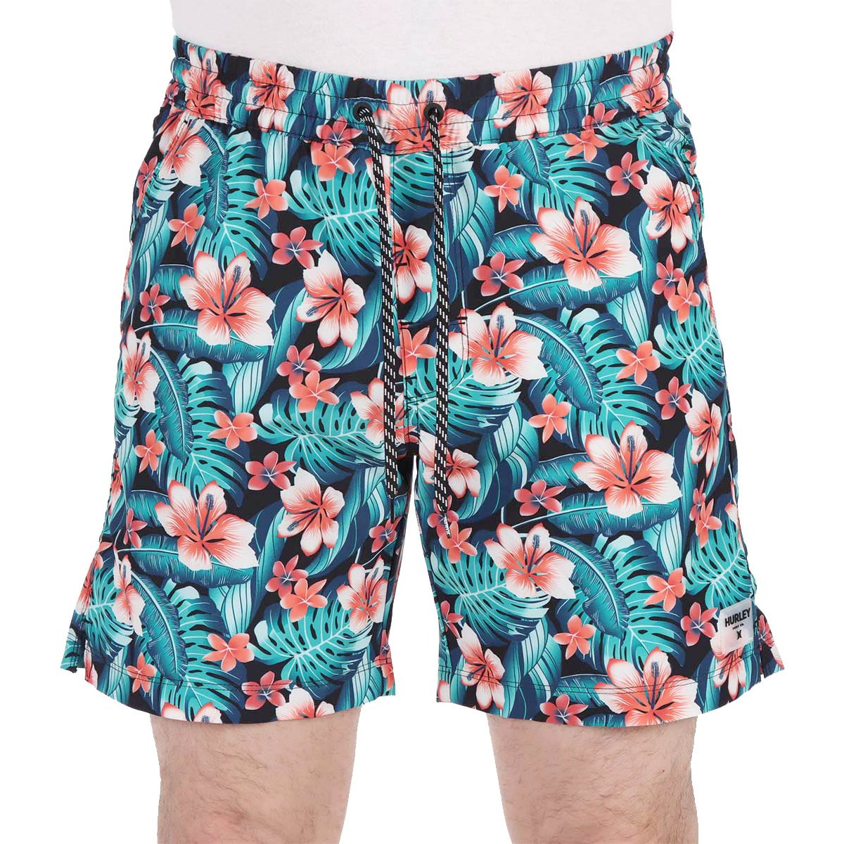 Traje de Baño Floral Poliéster Secado Rápido Hurley para Hombre