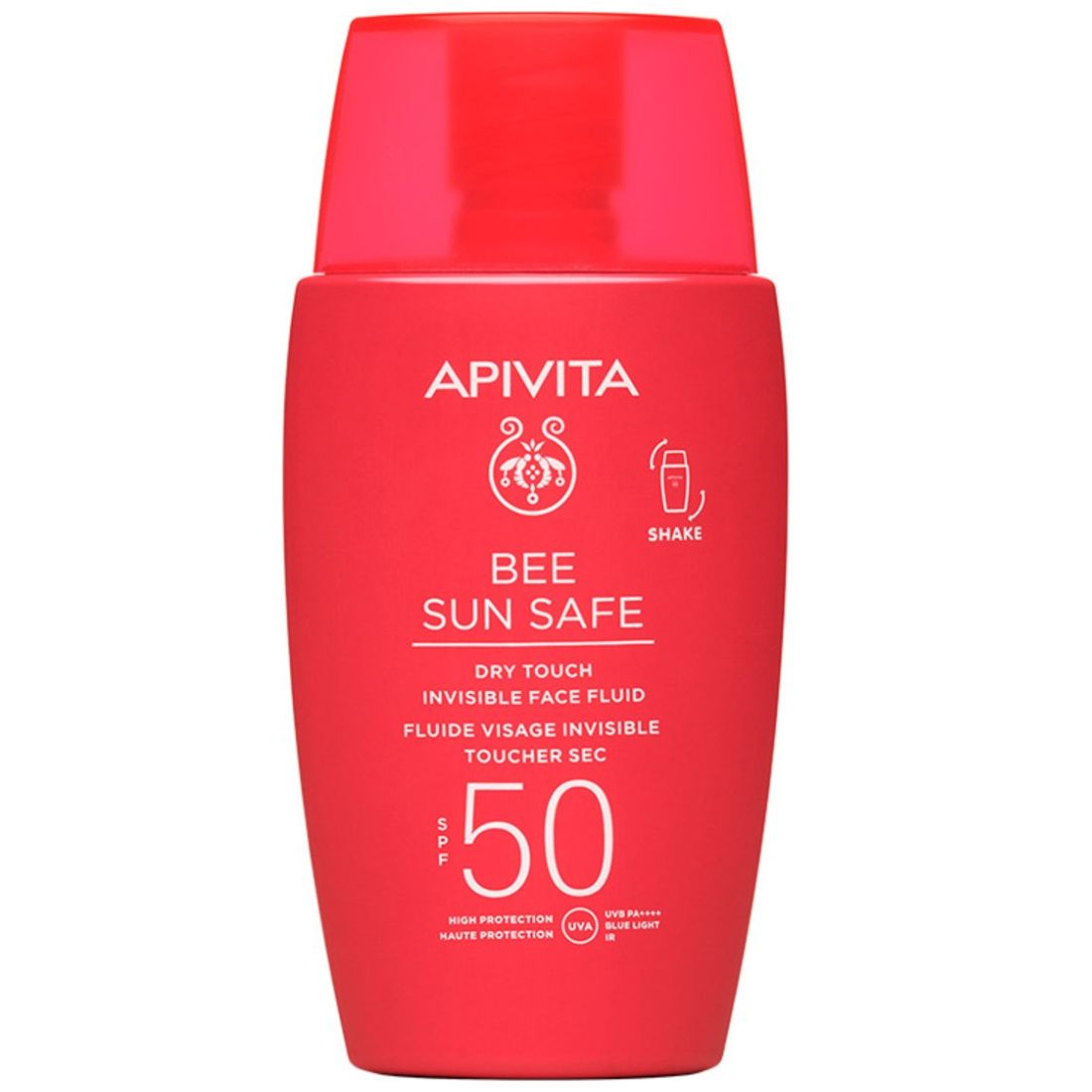 Apivita Bee Sun Safe Fluido Toque Seco Invisible para Rostro Spf50