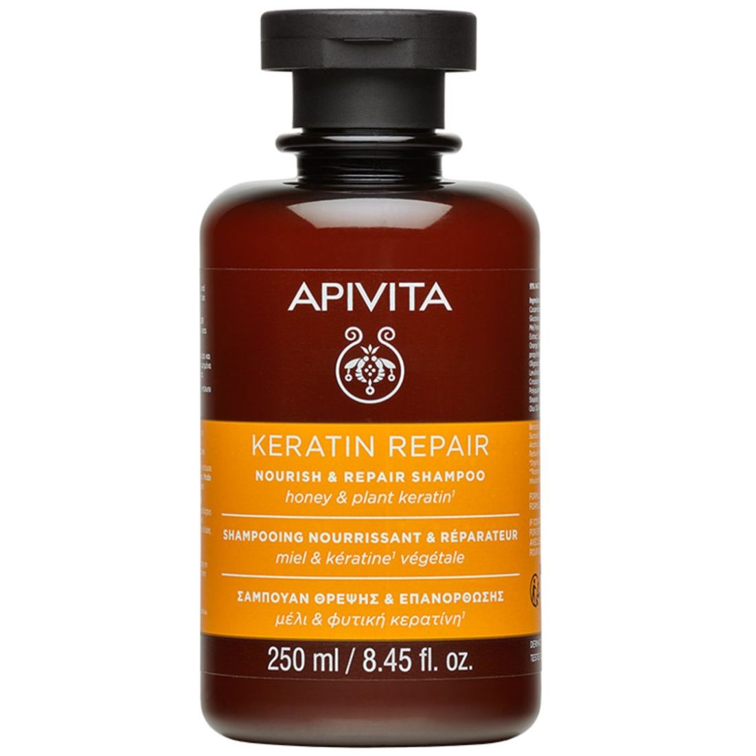 Apivita Shampoo Reparador con Miel Y Keratina 250 Ml