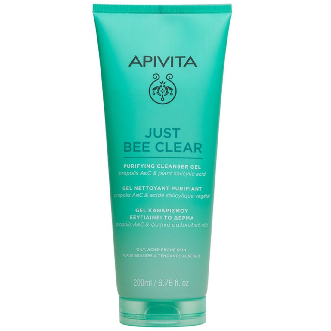 Apivita Just Bee Clear Limpiador para Piel Mixta a Grasa 200 Ml