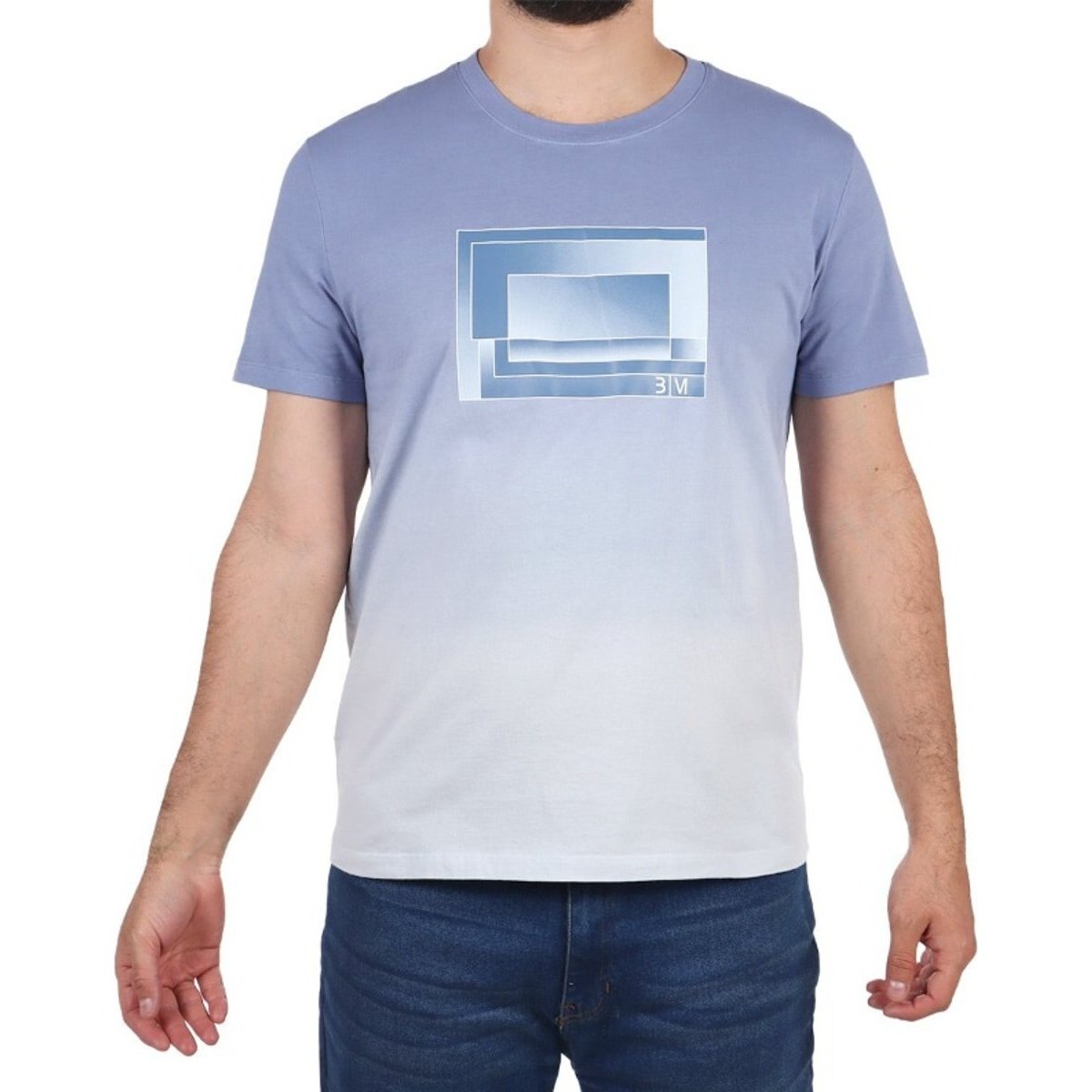 Playera con Diseño Bruno Magnani Manga Corta para Hombre Plus