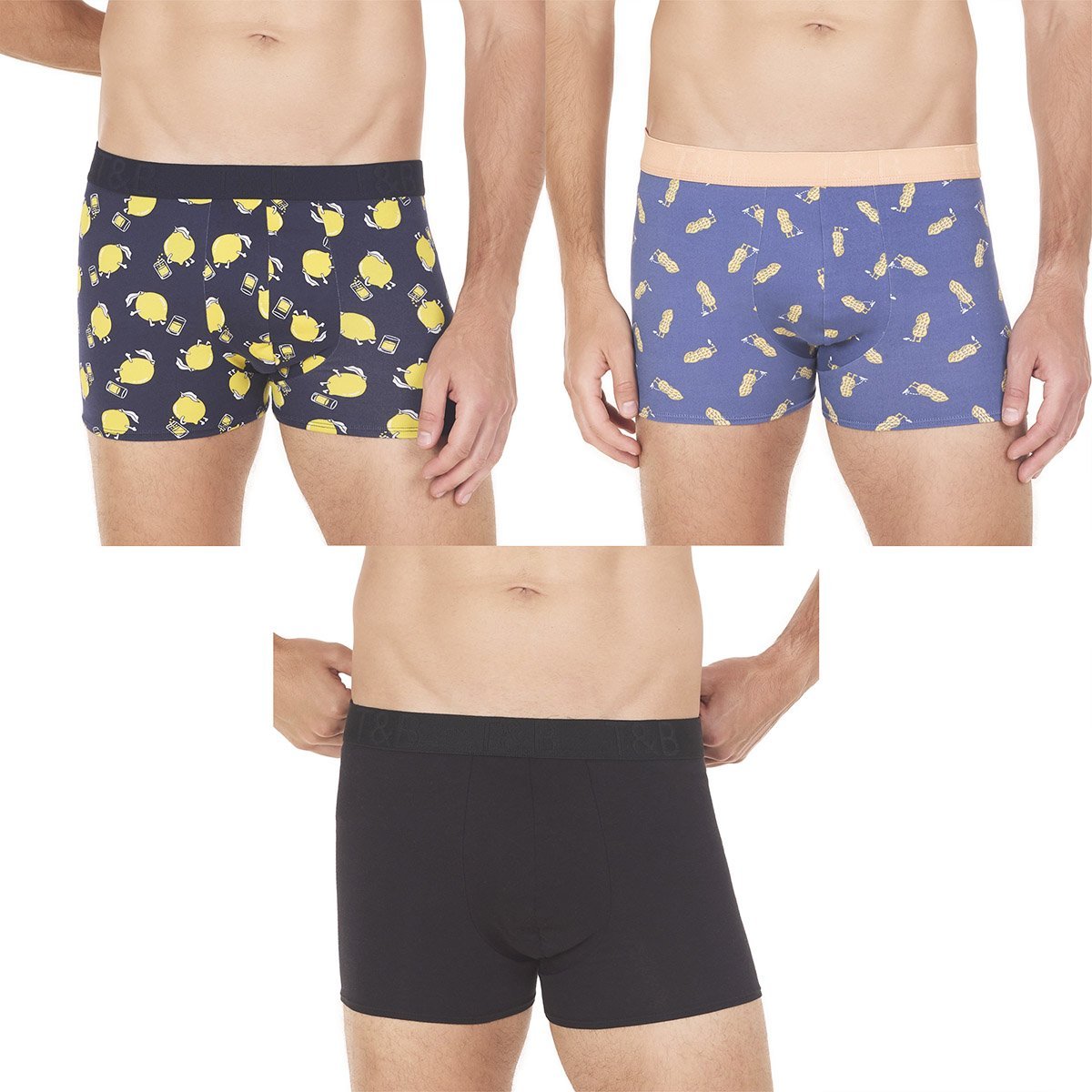 3 Pack Boxer Trunk Chills Days Tops & Bottoms para Hombre