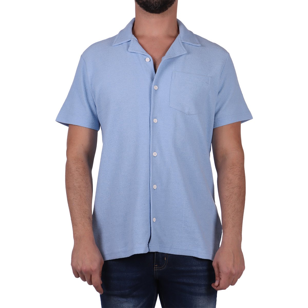 Camisa Manga Corta Casual American Fly para Hombre