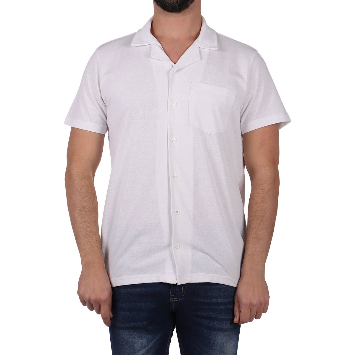Camisa Manga Corta Casual Algodón American Fly Hombre