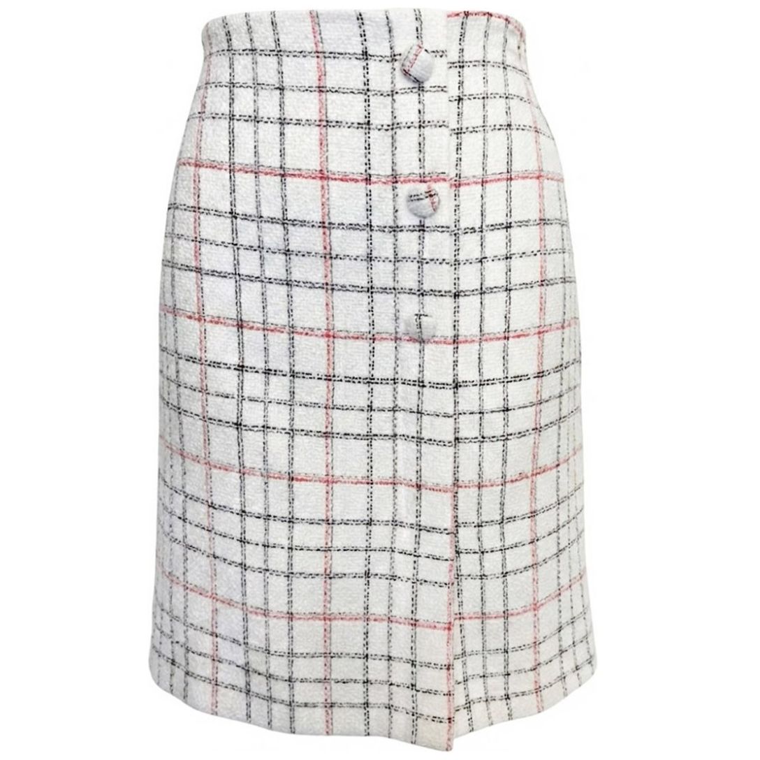 Falda Corta Cuadros Chaps  para Mujer