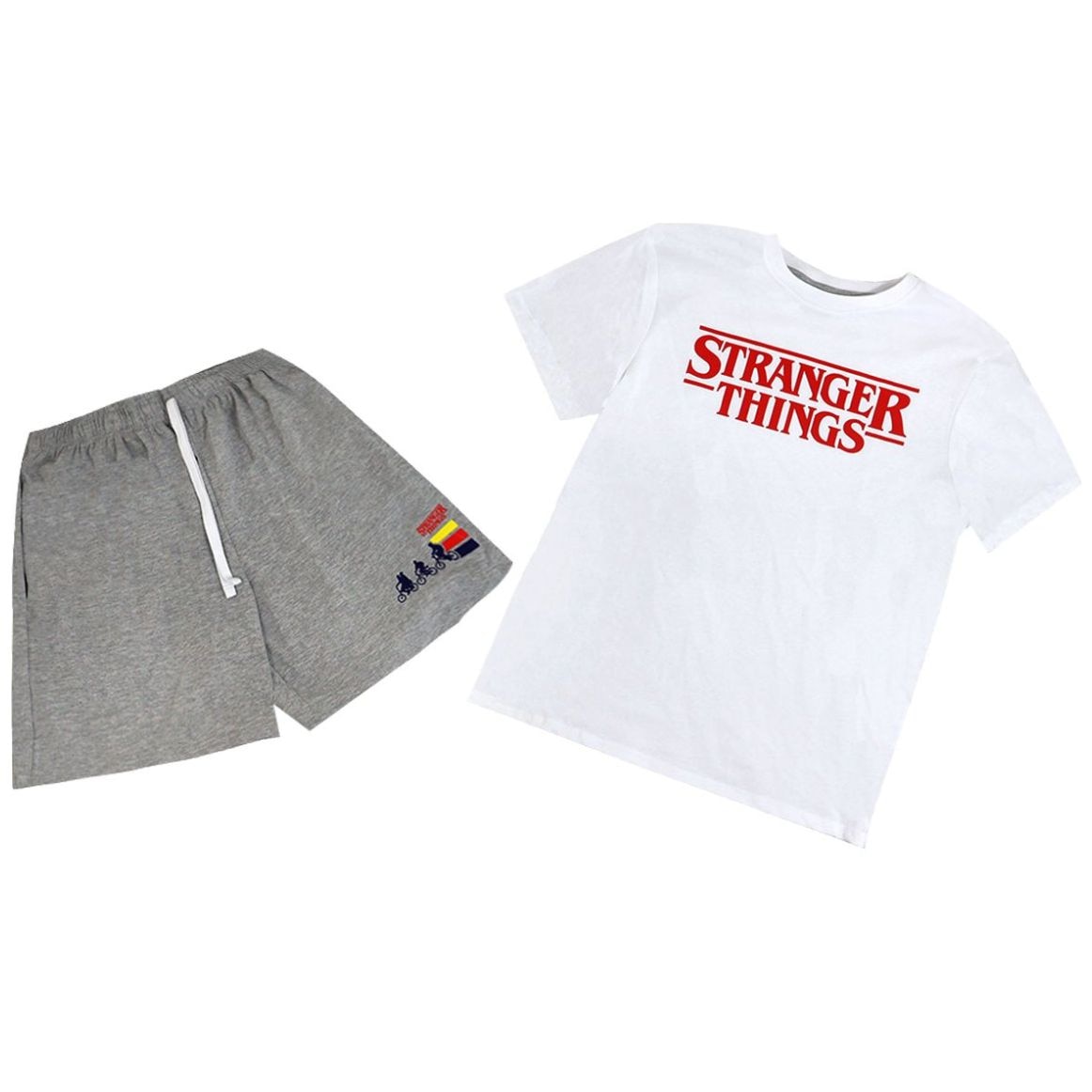 Pijama de Playera Manga Corta y Pantalón con Diseño Stranger Things para Hombre