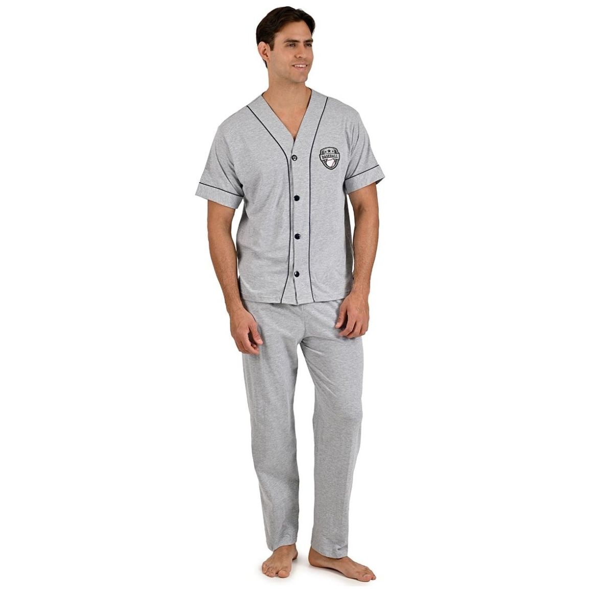 Pijama Diseño Baseball Manga Corta y Pantalón Starwest para Hombre