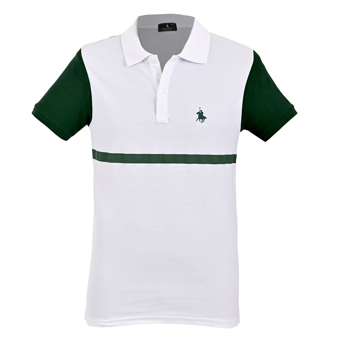 Playera Tipo Polo Manga Corta Contraste Polo Club para Hombre