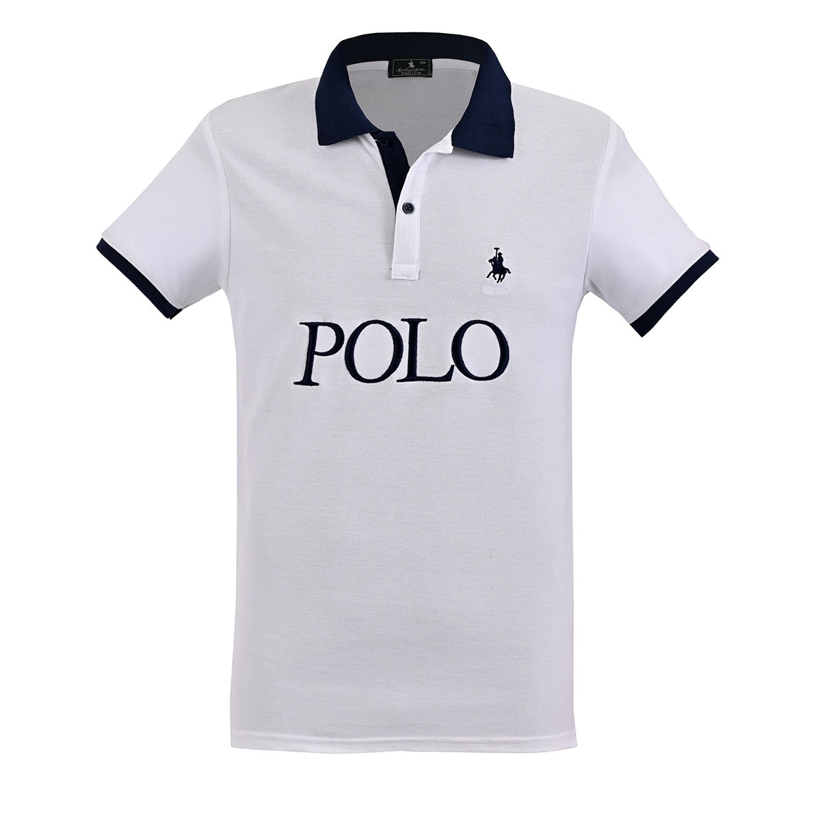 Playera Tipo Polo Manga Corta con Diseño Polo Club para Hombre