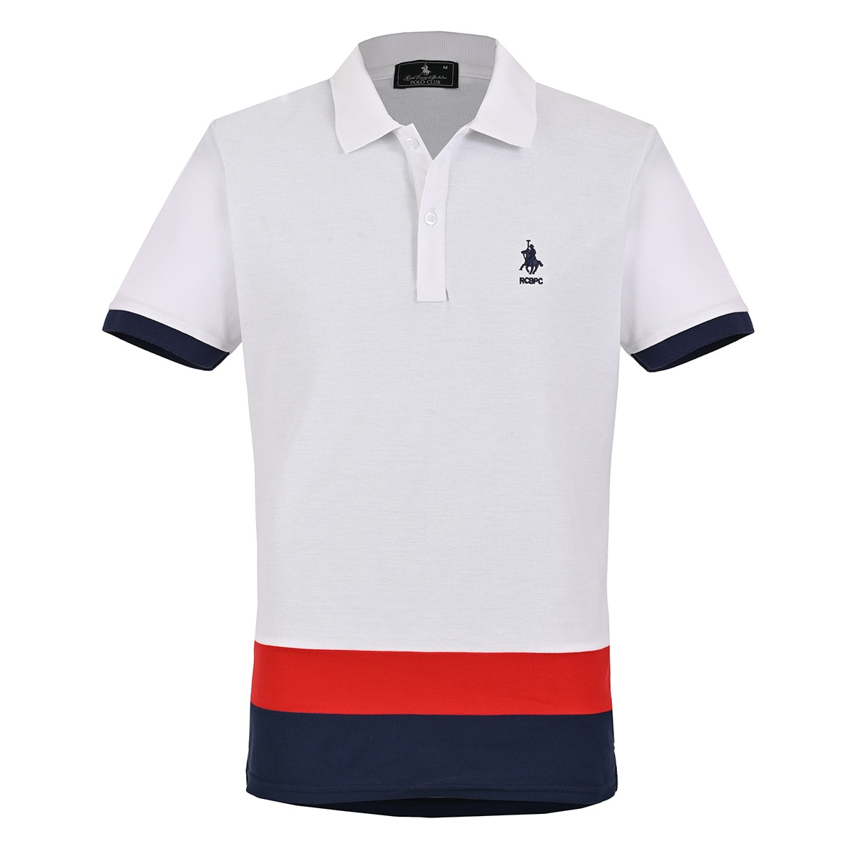 Playera Tipo Polo Manga Corta con Diseño Polo Club para Hombre