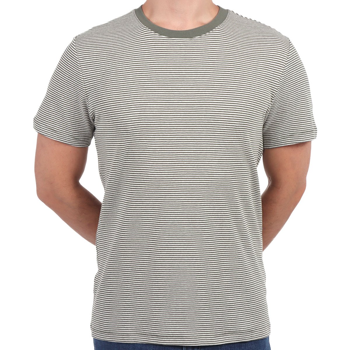 Playera Rayas Confort Casual de Bruno Magnani para Hombre