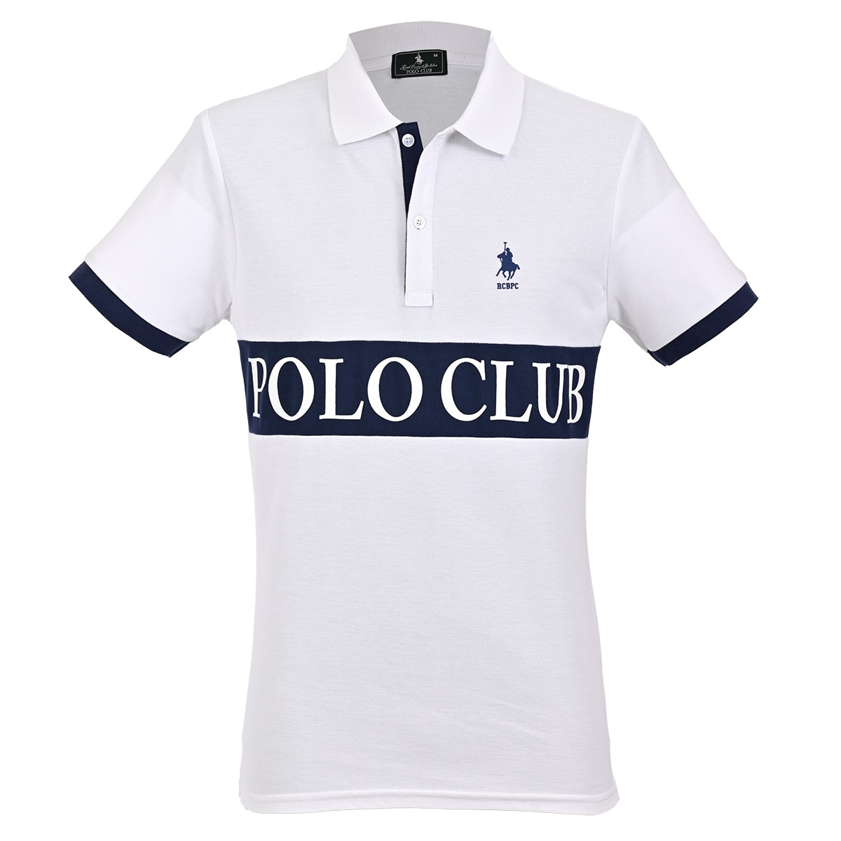 Playera Tipo Polo Manga Corta con Diseño Polo Club para Hombre
