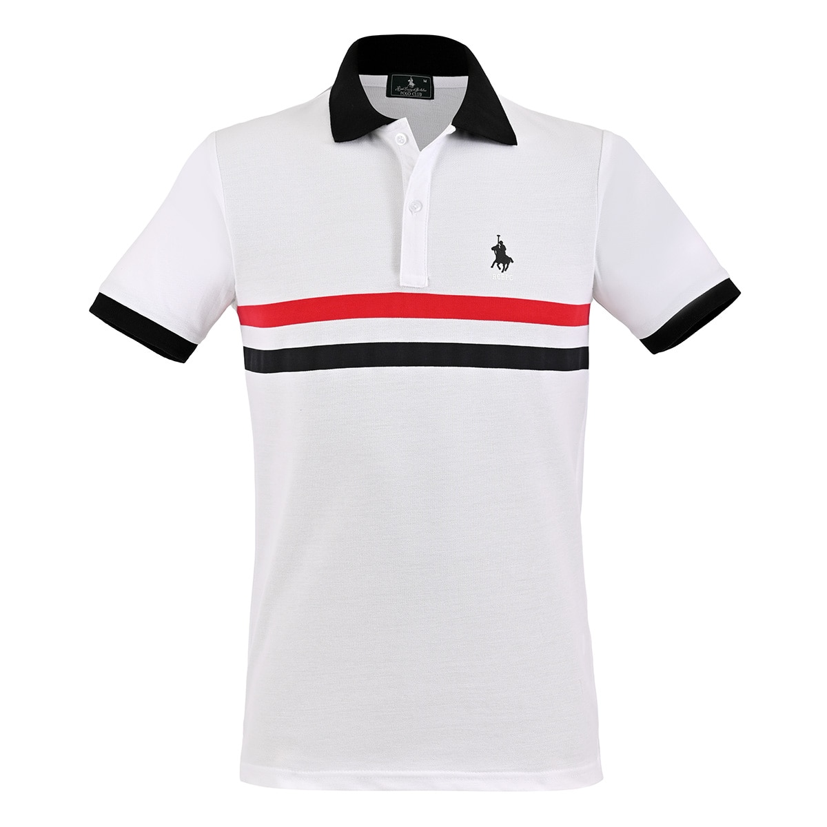 Playera Tipo Polo Manga Corta con Diseño Polo Club para Hombre