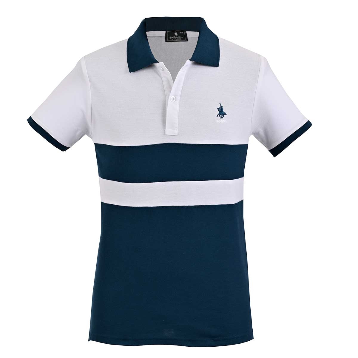 Playera Polo Manga Corta con Diseño Polo Club para Hombre