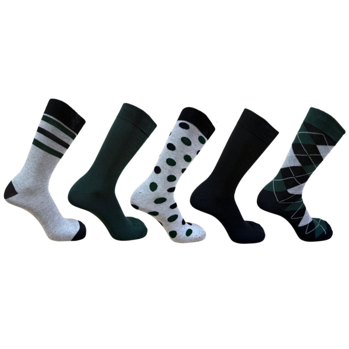 5 Pack Calcetines con Diseño Gleytor para Hombre