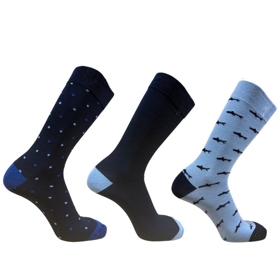 3 Pack Calcetines con Diseño Gleytor para Hombre