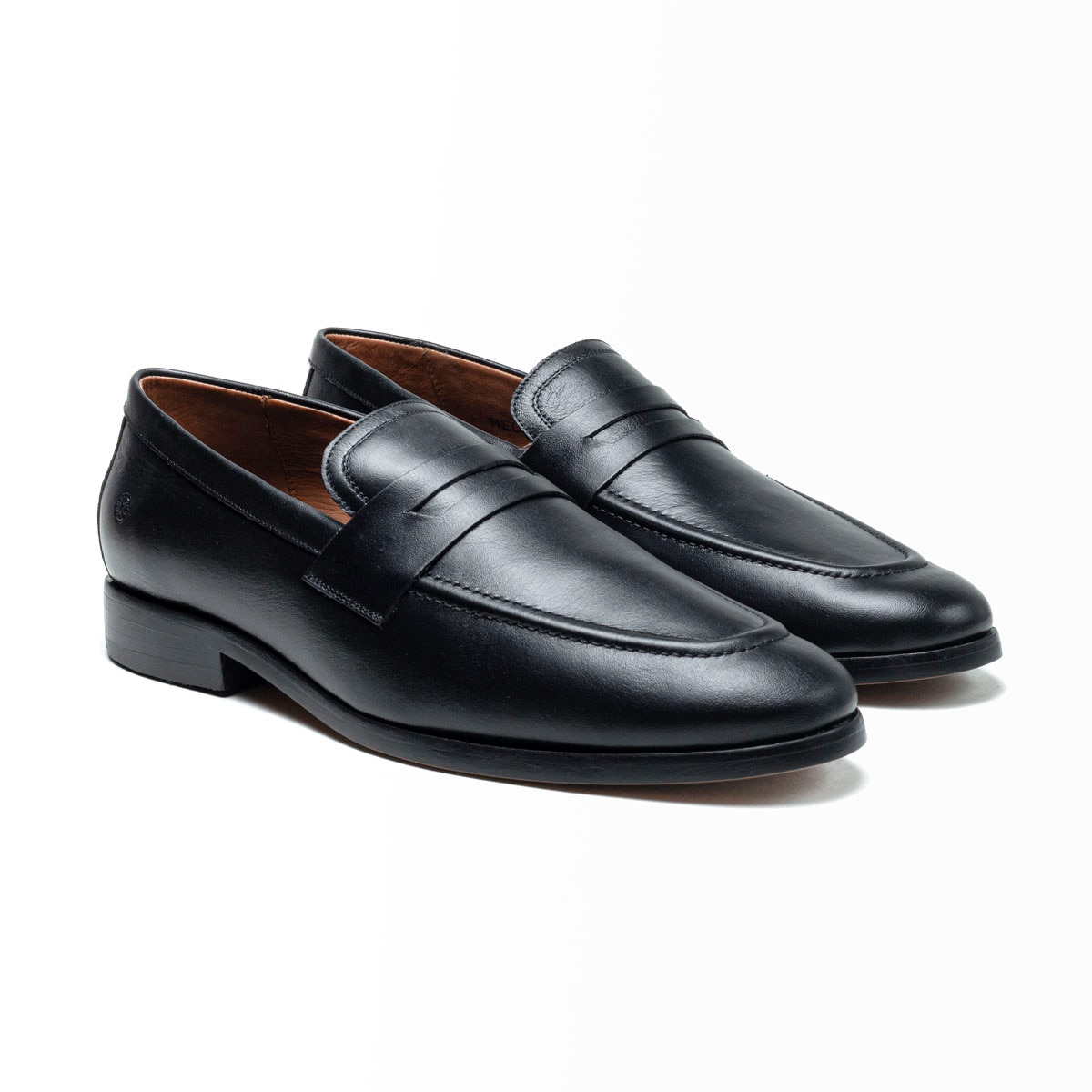 Mocasín en Piel con Antifaz Duque Di Galliano Negro para Hombre