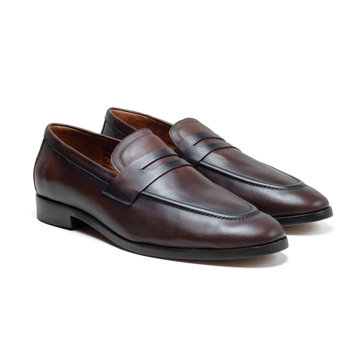 Mocasín en Piel con Antifaz Duque Di Galliano Café para Hombre