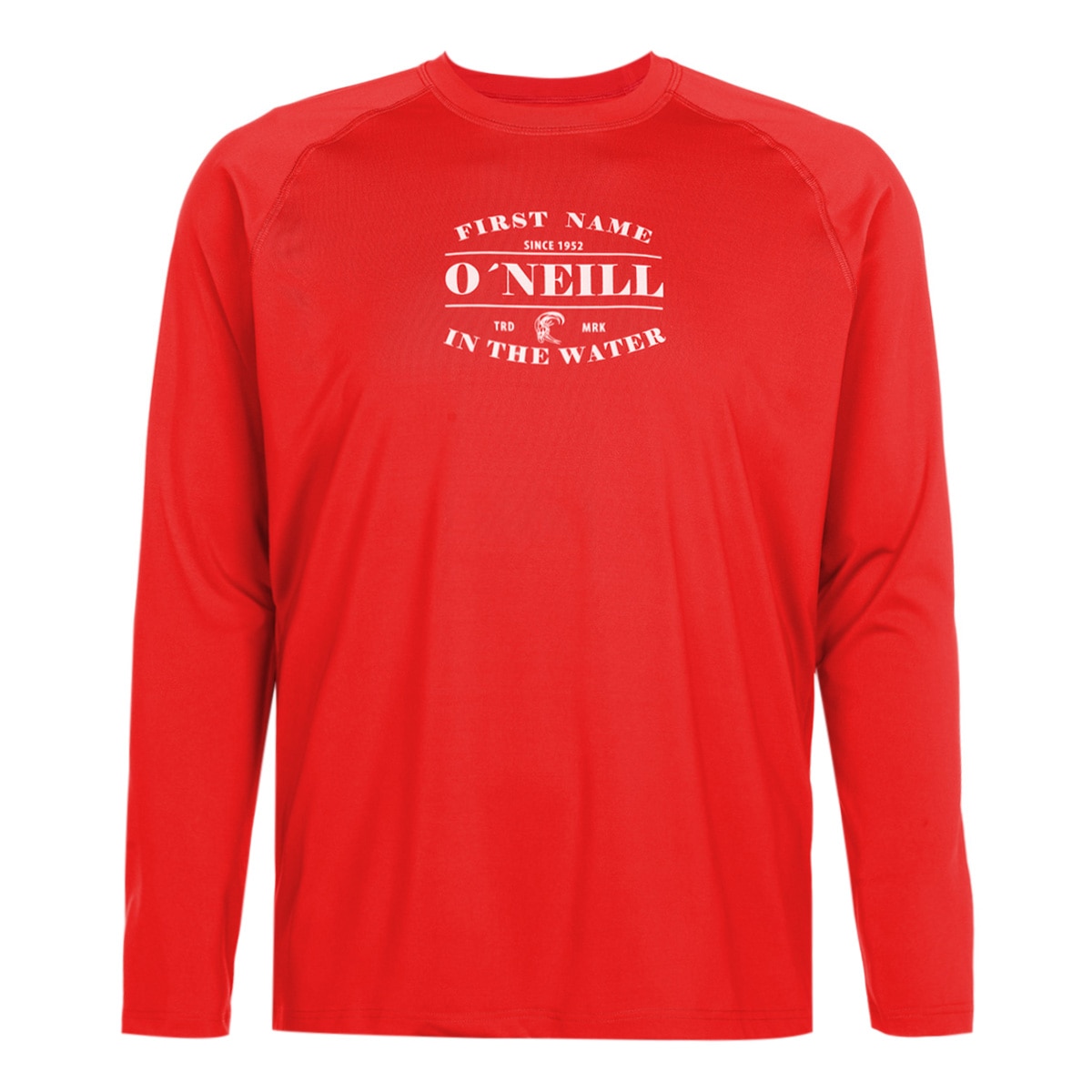Playera con Protector Solar O'neill Roja Manga Larga para Hombres Plus