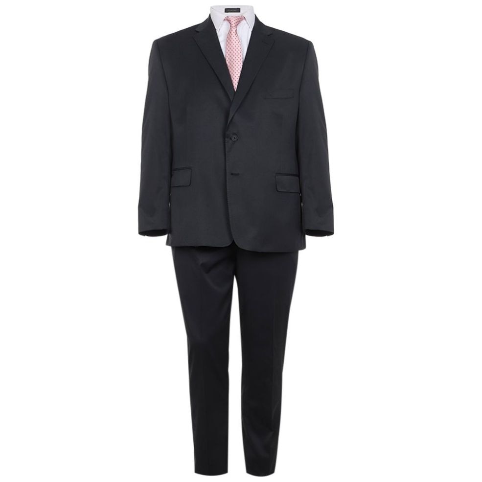 Traje Moda Liso Carlo Corinto Gris para Hombre Plus
