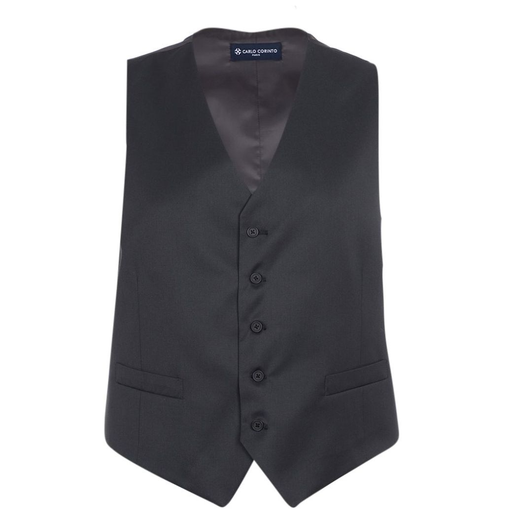 Chaleco Moda Carlo Corinto Gris para Hombre Plus