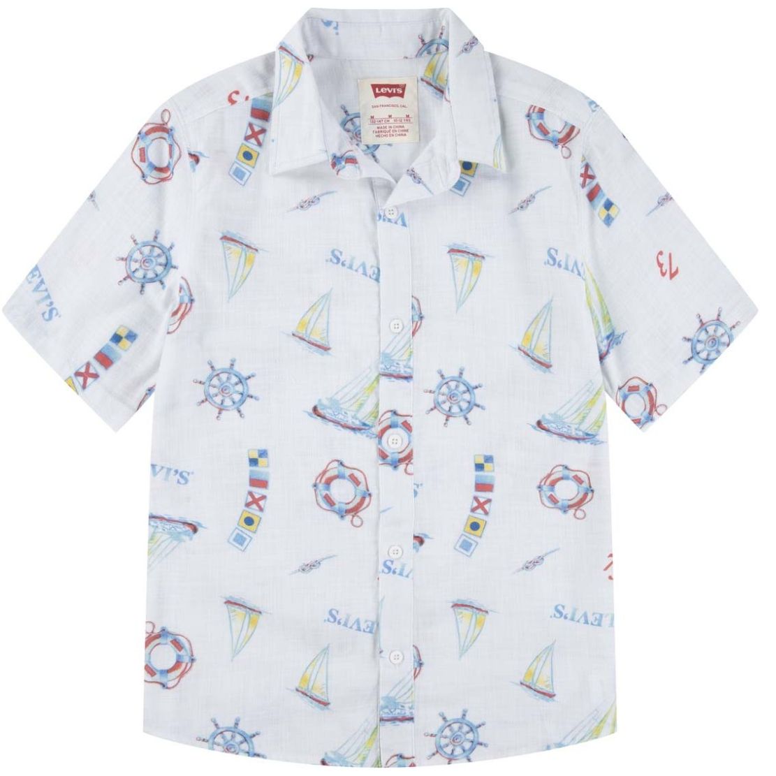 Camisa Manga Corta Estampada Marinero Levi's para Niño