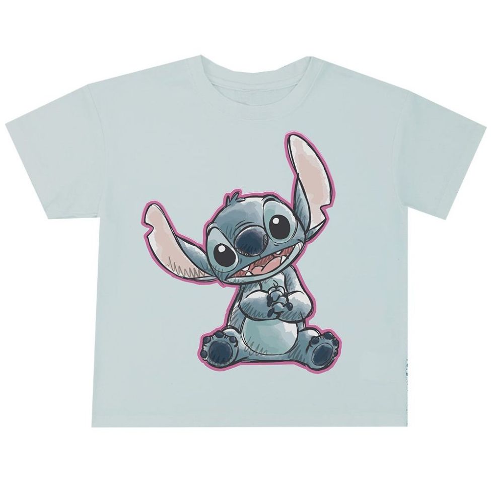 Playera Manga Corta Stitch Disney para Niña