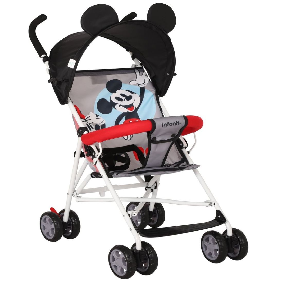 Carriola de Bastón Mickey Minnie Gris Disney