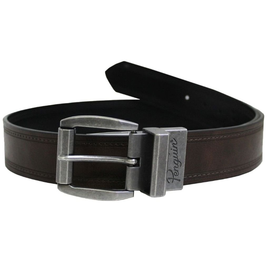 Cinturón en Piel Penguin Casual Café Combinado para Hombre