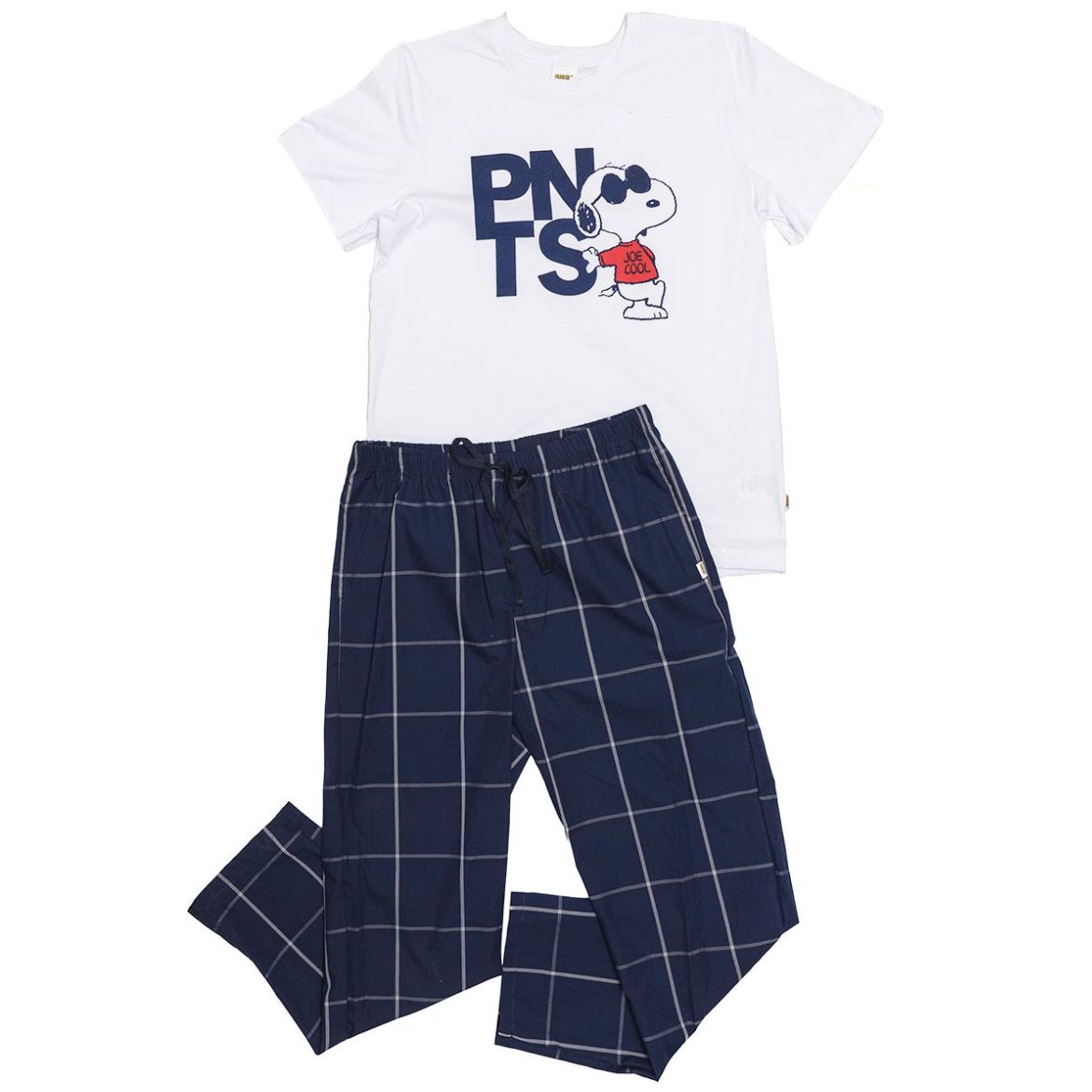 Pijama de Playera y Pantalón con Diseño Snoopy para Hombre