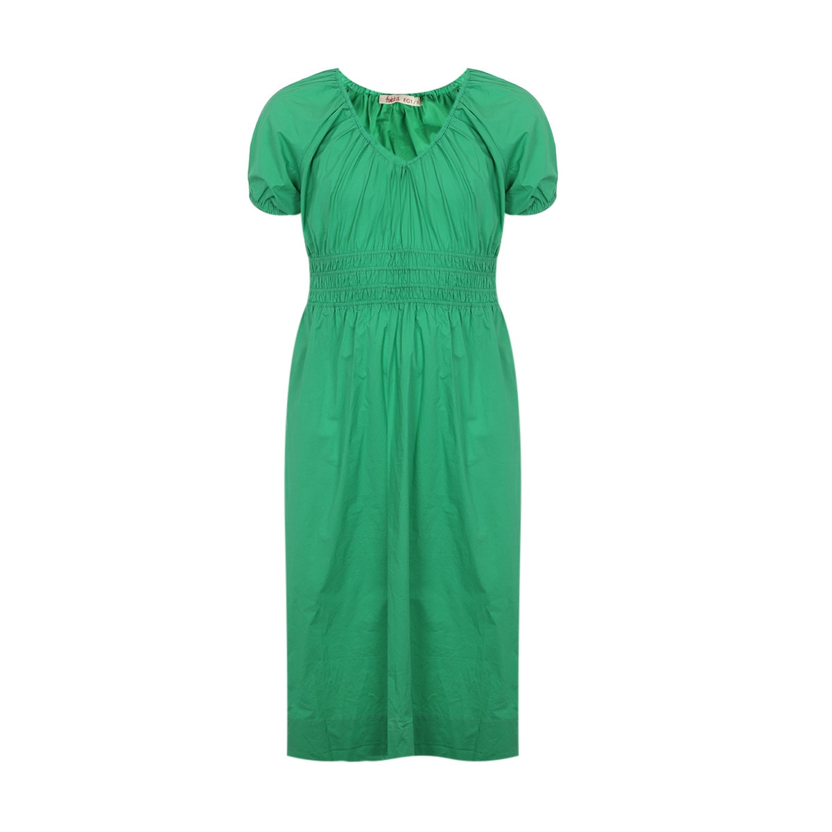 Vestido Manga Corta de Popelina Fukka para Mujer Curvy