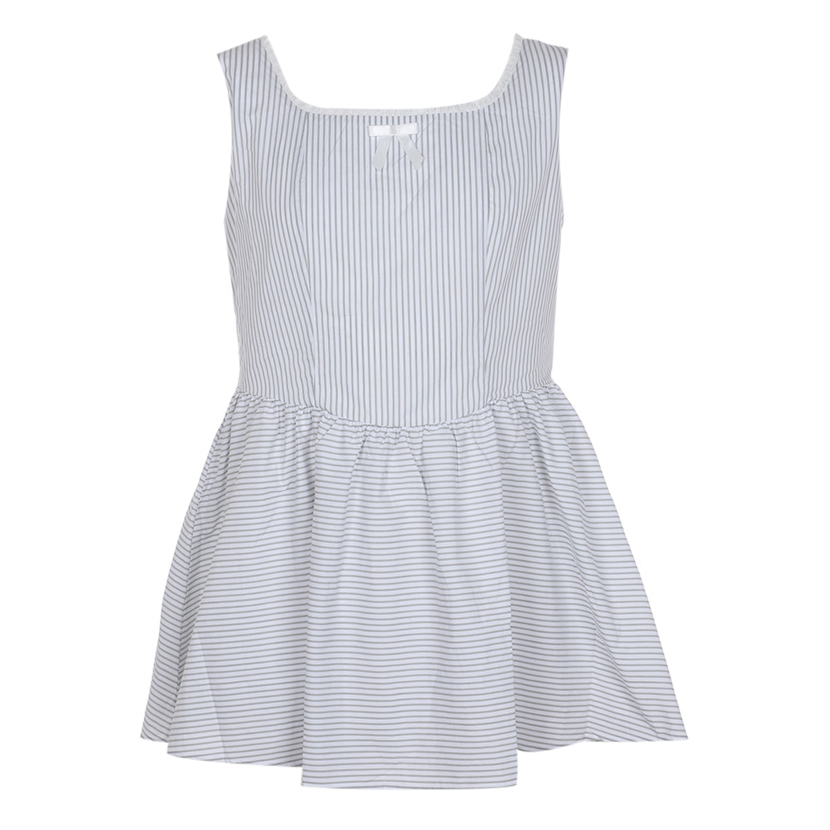 Maxi Vestido a Rayas Fukka para Mujer Curvy