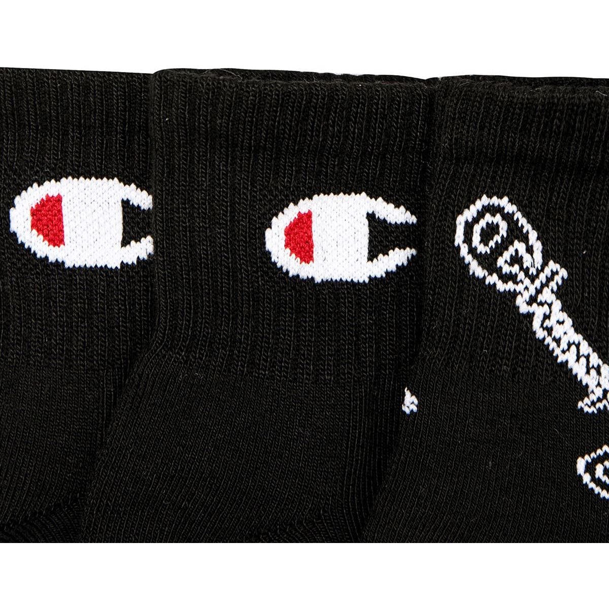 6 Pack Calceta al Tobillo con Logo y Scrypt Champion para Hombre