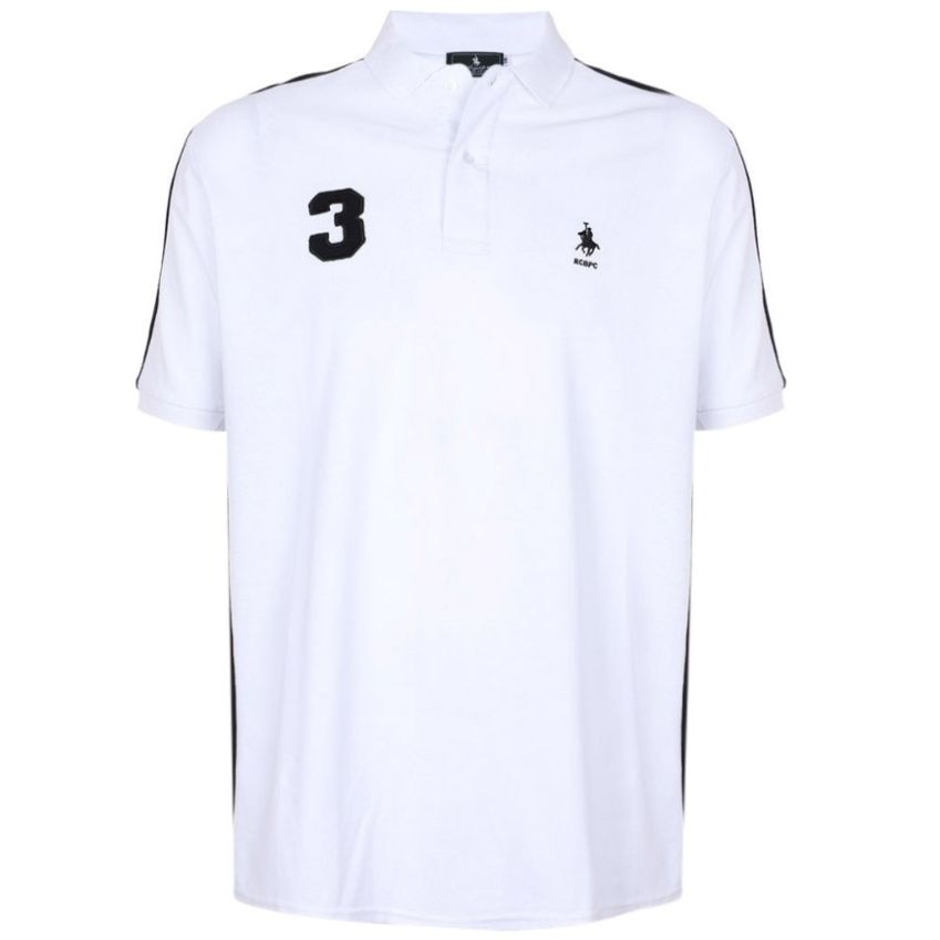 Playera Polo Manga Corta con Diseño Bordado Polo Club para Hombre Plus