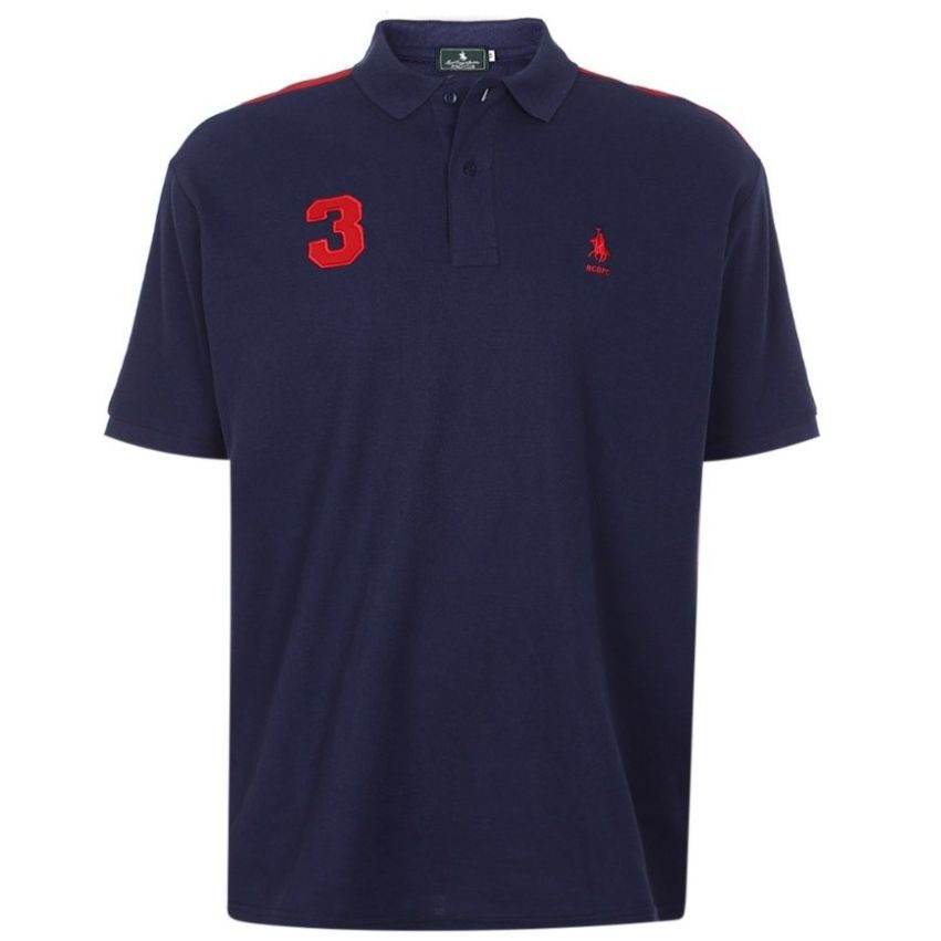 Playera Polo Manga Corta con Diseño Bordado Polo Club para Hombre Plus