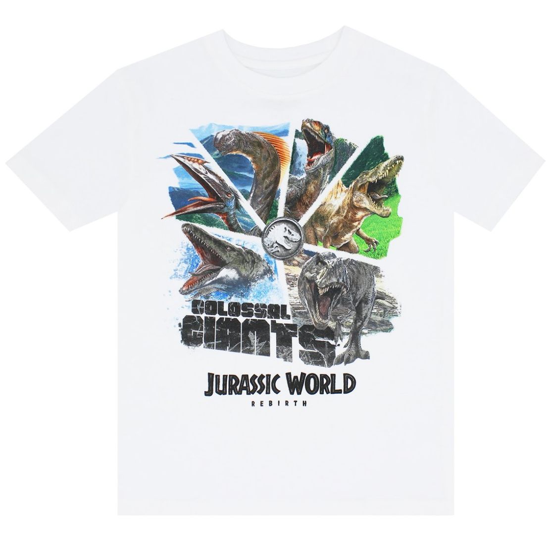 Playera Manga Corta con Diseño Jurassic World para Niño