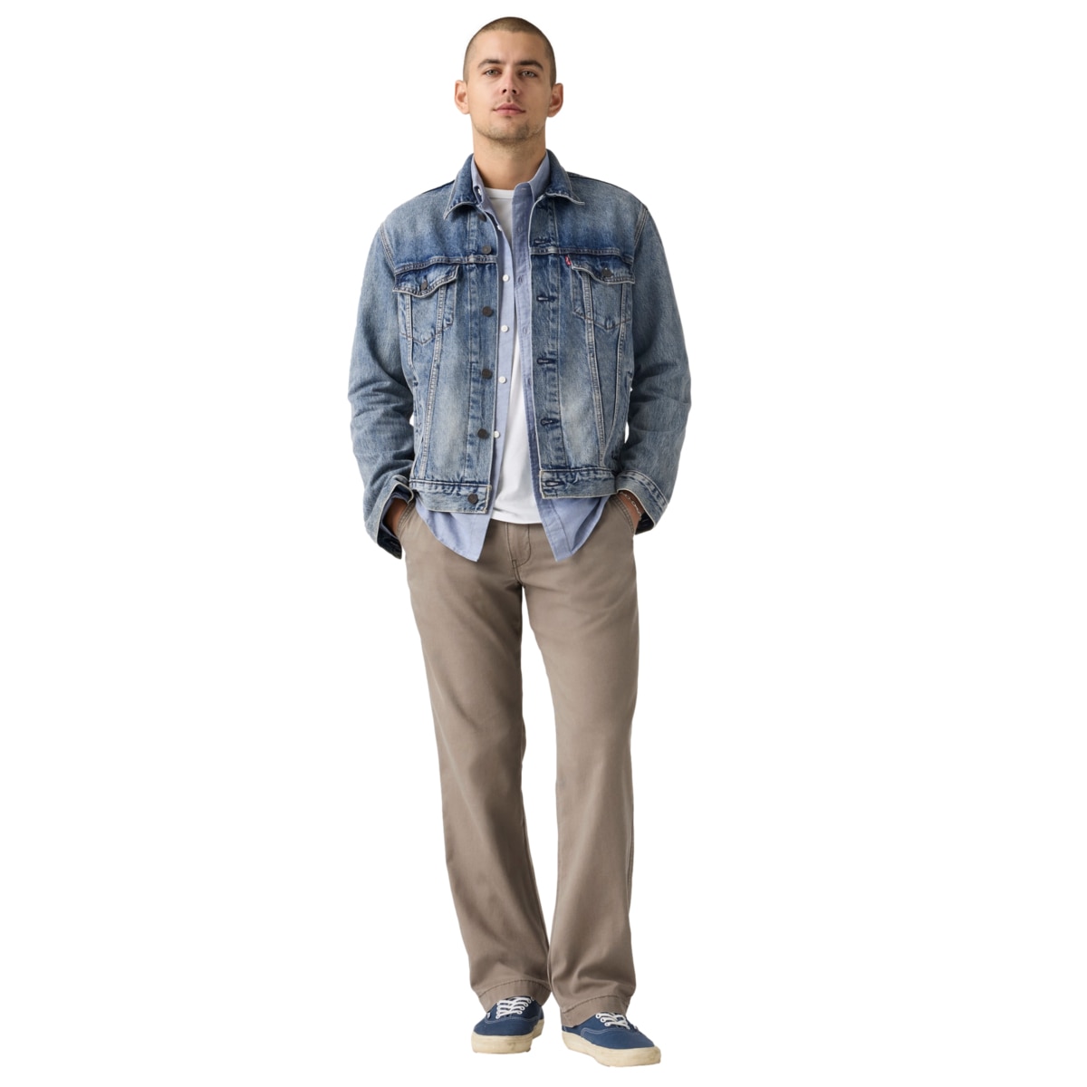 Levi’S® Pantalón XX Chino Relaxed Fit Straight Café para Hombre