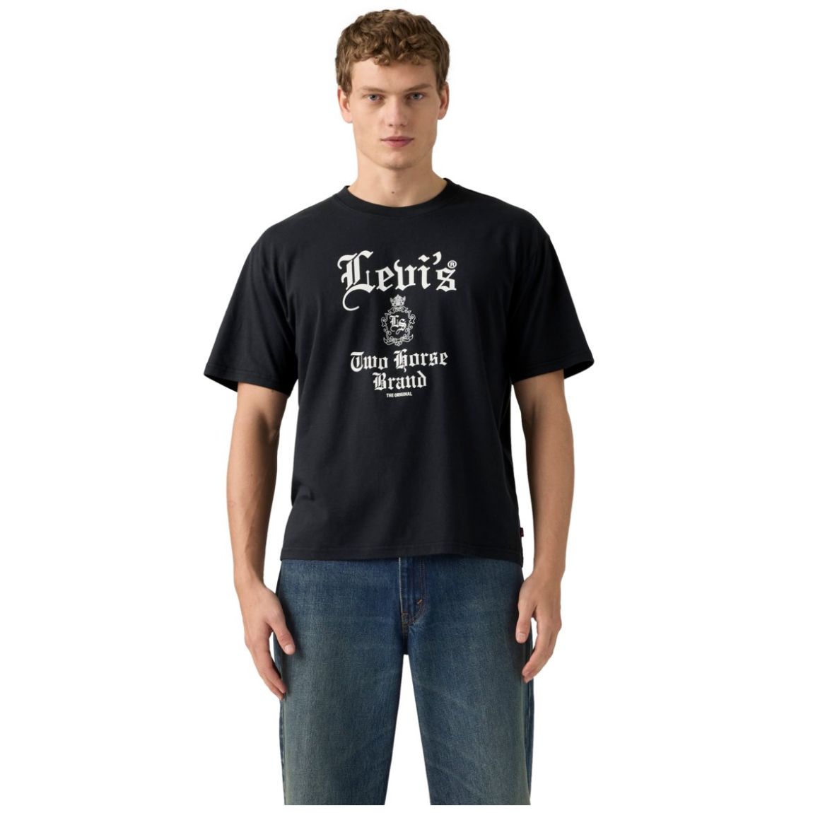 Levi’S® Playera Bajo Corto con Diseño Relaxed Fit Manga Corta para Hombre