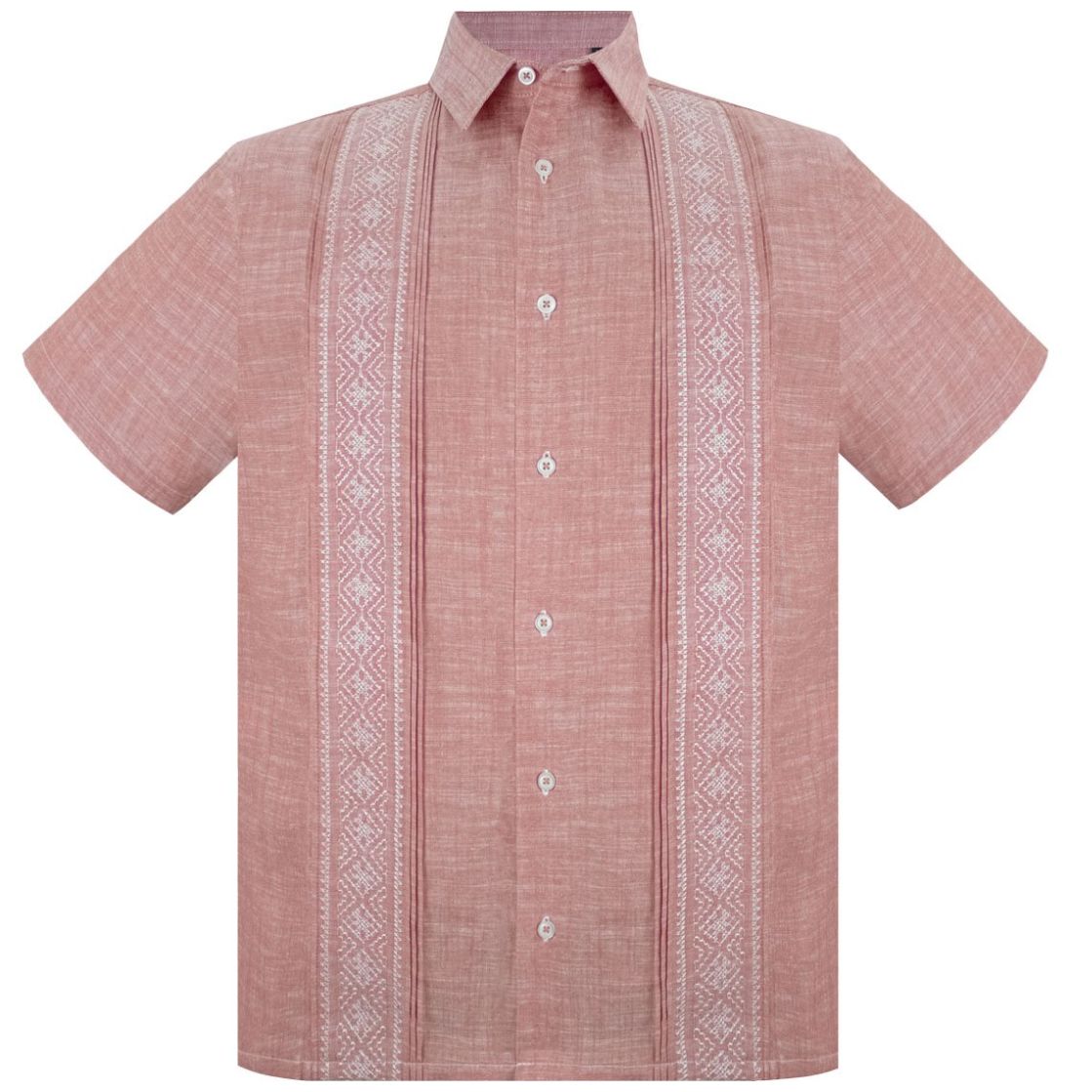 Camisa Regular Fit Mexican Coral Camcmisa Manga Corta para Hombre                                          