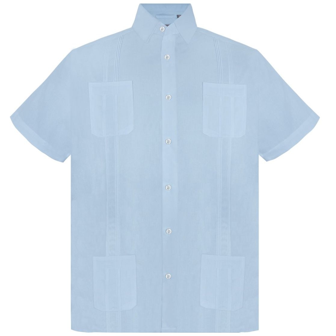 Guayabera Regular Fit Comfort Cielo G Candia Manga Corta para Hombre        