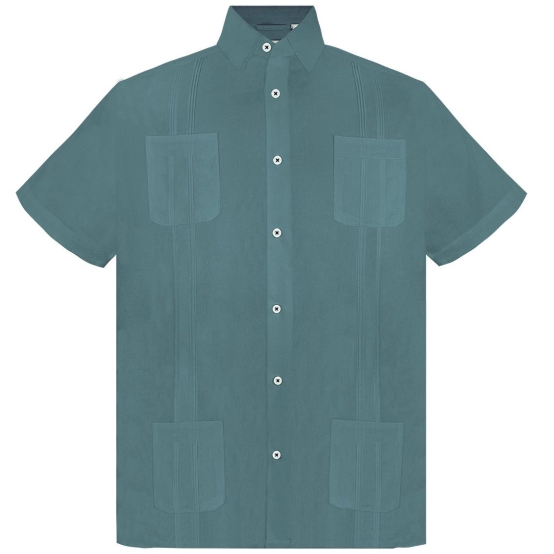 Guayabera Regular Fit Comfort Jade Bruno Manganani Manga Corta para Hombre