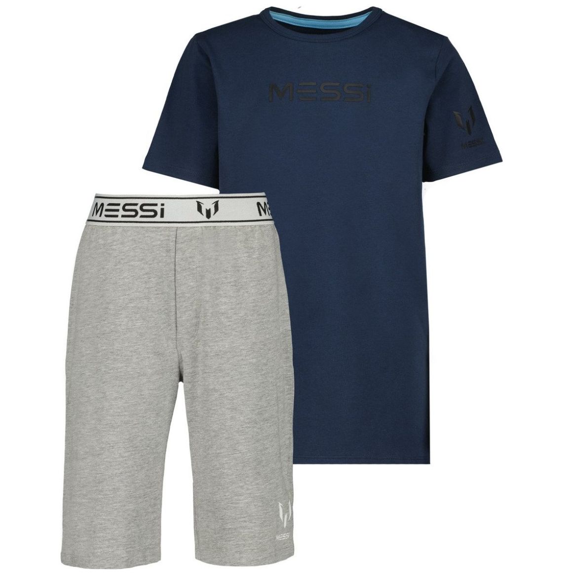 Pijama de Pantalón Corto y Playera con Diseño Messi para Niño