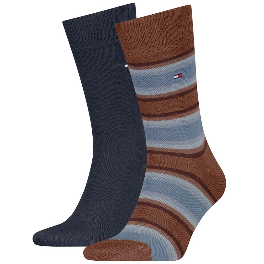2 Pack Calcetines Tommy Hilfiger Café Chocolate para Hombre