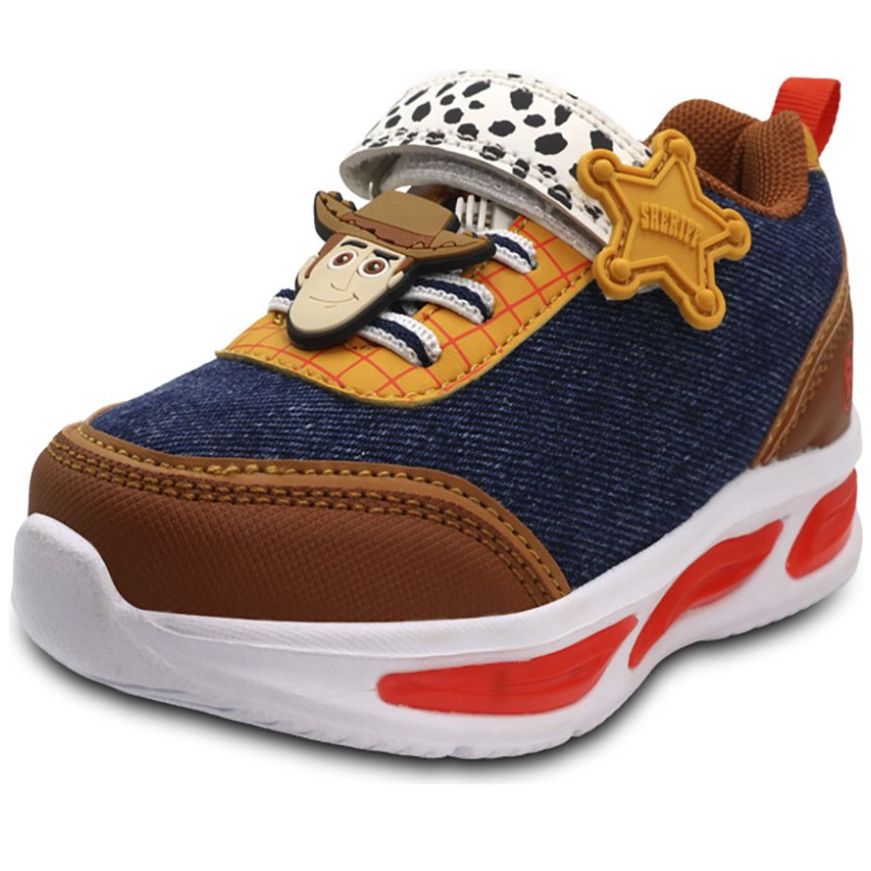 Tenis Casuales Bubble Gummers Toy Story Woody Azul con Ajuste Velcro para Niño