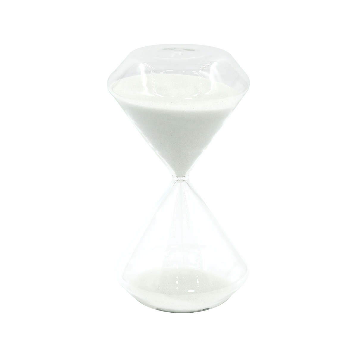 Reloj Decorativo Geo de Vidrio con Arena Blanca Corner Home